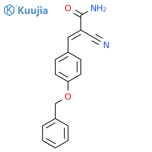 3-(4-(Benzyloxy)phenyl)-2-cyanoacrylamide structure