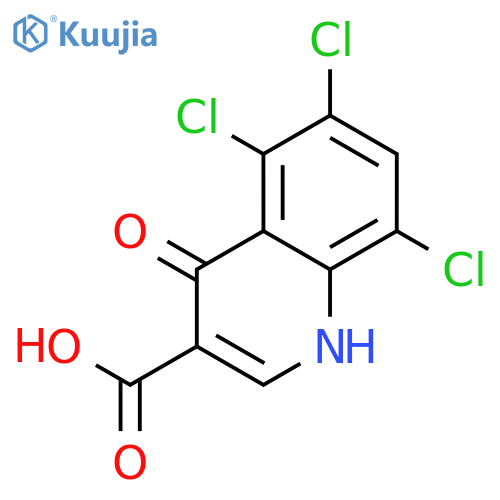 3-Quinolinecarboxylic acid, 5,6,8-trichloro-1,4-dihydro-4-oxo- structure