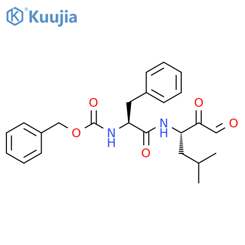 Carbamic acid, [(1S)-2-[[(1S)-3-methyl-1-(oxoacetyl)butyl]amino]-2-oxo-1-(phenylmethyl)ethyl]-, phenylmethyl ester (9CI) structure