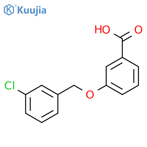 3-(3-Chlorophenyl)methoxybenzoic Acid structure