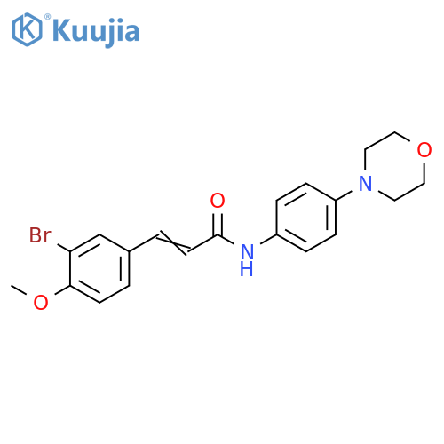 (2E)-3-(3-bromo-4-methoxyphenyl)-N-4-(morpholin-4-yl)phenylprop-2-enamide structure