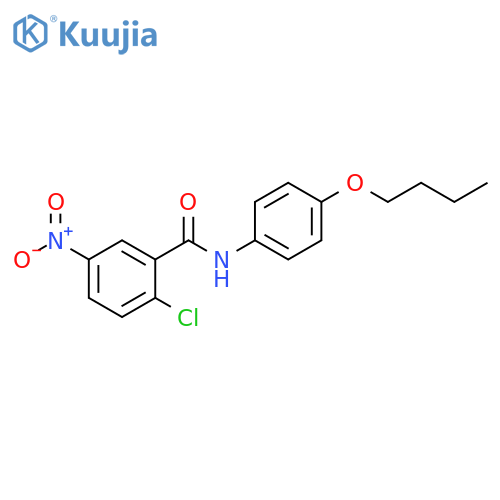 Benzamide, N-(4-butoxyphenyl)-2-chloro-5-nitro- structure