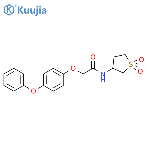 N-(1,1-dioxo-1lambda6-thiolan-3-yl)-2-(4-phenoxyphenoxy)acetamide structure