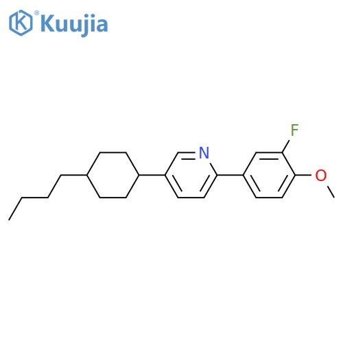 4-[5-(4-butylcyclohexyl)-2-pyridinyl]-2-fluorophenyl methyl ether structure