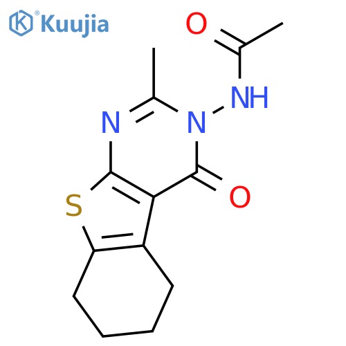 <br>N-(2-methyl-4-oxo-5,6,7,8-tetrahydro[1]benzothieno[2,3-d]pyrimidin-3(4H)-yl )acetamide structure