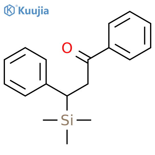 1-Propanone, 1,3-diphenyl-3-(trimethylsilyl)- structure
