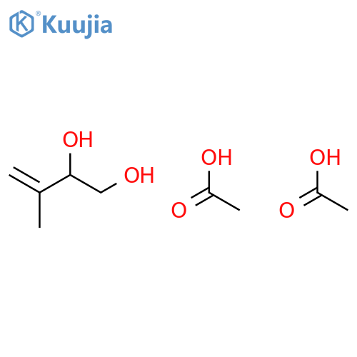3-Butene-1,2-diol, 3-methyl-, diacetate structure