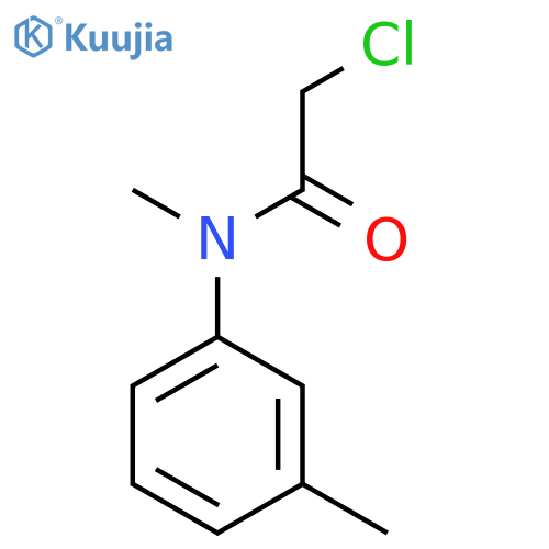 2-chloro-N-methyl-N-(3-methylphenyl)acetamide structure