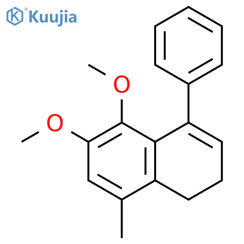 Naphthalene, 1,2-dihydro-5,6-dimethoxy-8-methyl-4-phenyl- structure