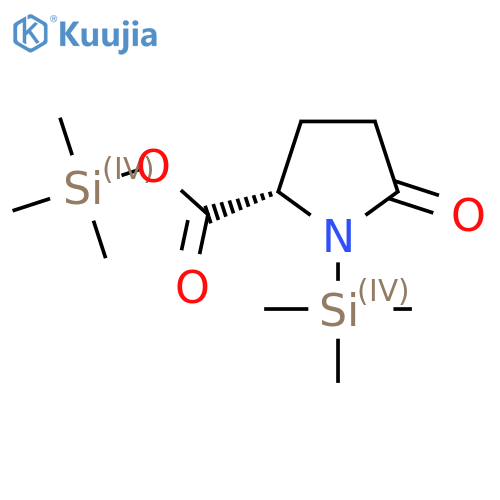 Trimethylsilyl (2S)-5-oxo-1-trimethylsilylpyrrolidine-2-carboxylate structure