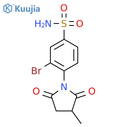 Benzenesulfonamide,3-bromo-4-(3-methyl-2,5-dioxo-1-pyrrolidinyl)- structure