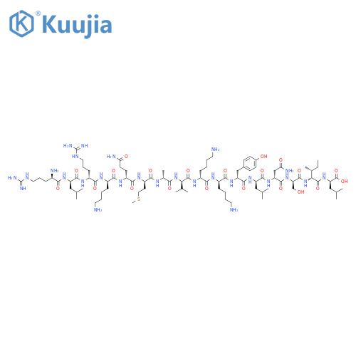 D-Leucine,D-arginyl-D-leucyl-D-arginyl-D-lysyl-D-glutaminyl-D-methionyl-D-alanyl-D-valyl-D-lysyl-D-lysyl-D-tyrosyl-D-leucyl-D-asparaginyl-D-seryl-D-isoleucyl- structure