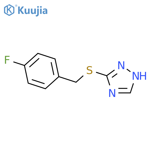 1H-1,2,4-Triazole, 3-[[(4-fluorophenyl)methyl]thio]- structure
