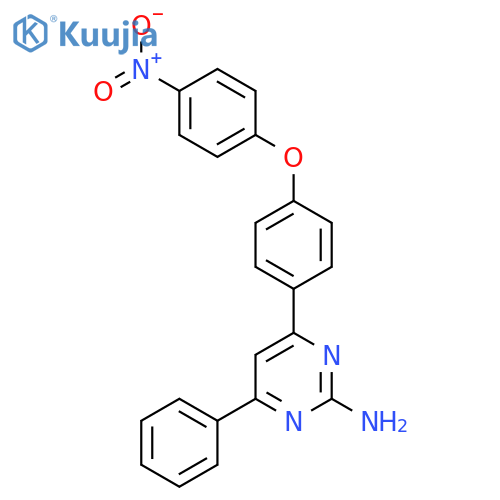 2-Pyrimidinamine, 4-[4-(4-nitrophenoxy)phenyl]-6-phenyl- structure
