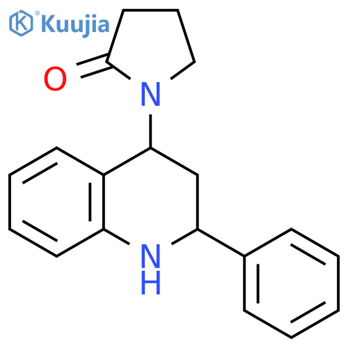 2-Pyrrolidinone, 1-(1,2,3,4-tetrahydro-2-phenyl-4-quinolinyl)- structure