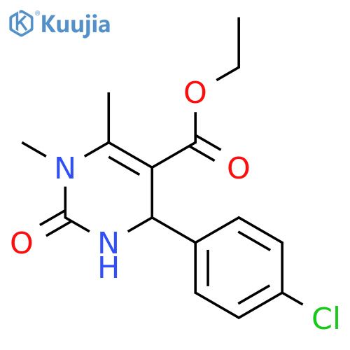 Ethyl-4-(4-Chlorophenyl)-1,6-Dimethyl-2-Oxo-1,2,3,4-Tetrahydro-5-Pyrimidinecarboxylate structure