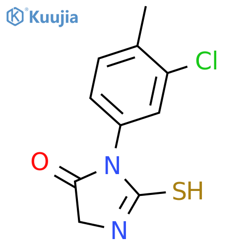 1-(3-Chloro-4-methylphenyl)-2-sulfanyl-4,5-dihydro-1H-imidazol-5-one structure