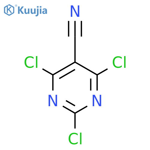 trichloropyrimidine-5-carbonitrile structure