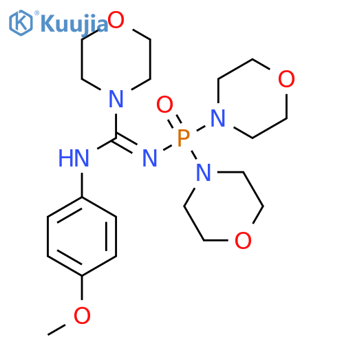 (Z)-N'-bis(morpholin-4-yl)phosphoroso-N-(4-methoxyphenyl)morpholine-4-carboximidamide structure