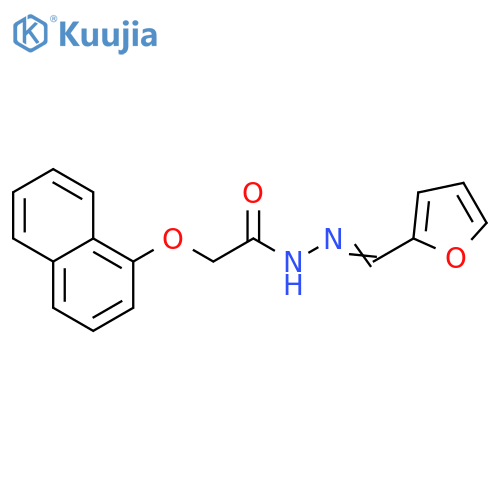 N'-(1E)-(furan-2-yl)methylidene-2-(naphthalen-1-yloxy)acetohydrazide structure