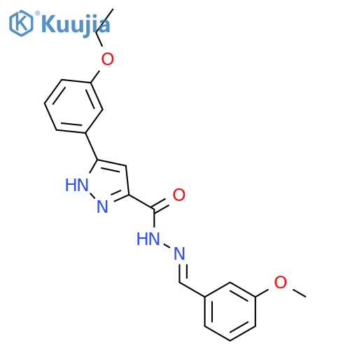 <br>(E)-3-(3-ethoxyphenyl)-N'-(3-methoxybenzylidene)-1H-pyrazole-5-carbohydrazi de structure