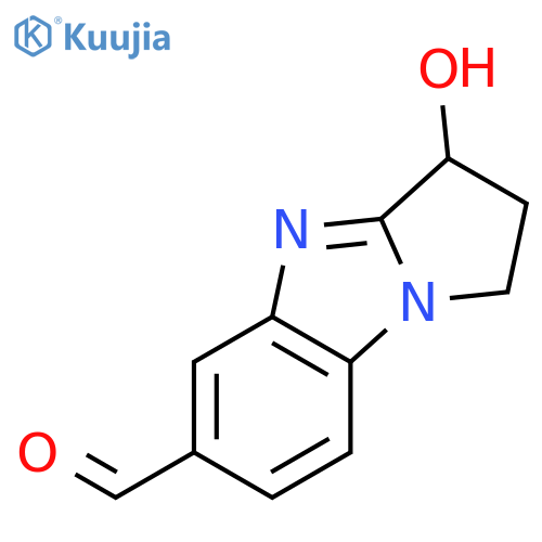 2,3-dihydro-3-hydroxy-1H-Pyrrolo[1,2-a]benzimidazole-6-carboxaldehyde structure