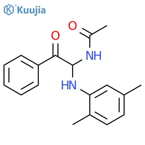 N-{1-(2,5-dimethylphenyl)amino-2-oxo-2-phenylethyl}acetamide structure