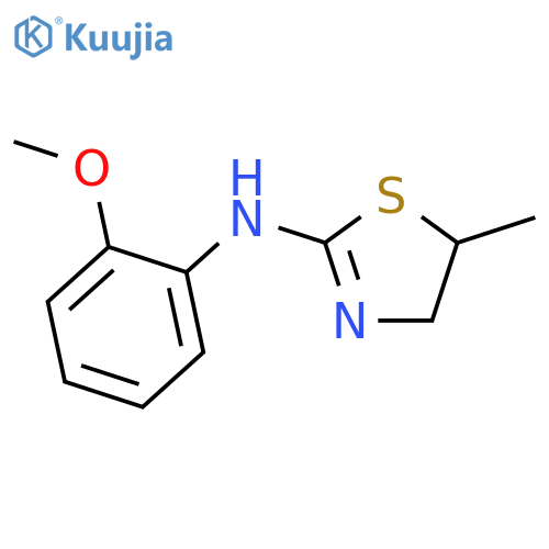 N-(2-methoxyphenyl)-5-methyl-4,5-dihydro-1,3-thiazol-2-amine structure