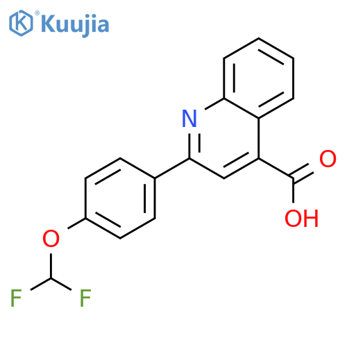2-4-(difluoromethoxy)phenylquinoline-4-carboxylic acid structure