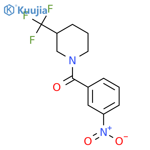 1-(3-Nitrobenzoyl)-3-(trifluoromethyl)piperidine structure