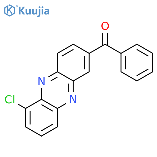 Methanone, (6-chloro-2-phenazinyl)phenyl- structure