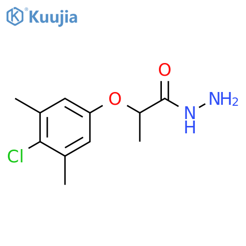 2-(4-Chloro-3,5-dimethylphenoxy)propanohydrazide structure