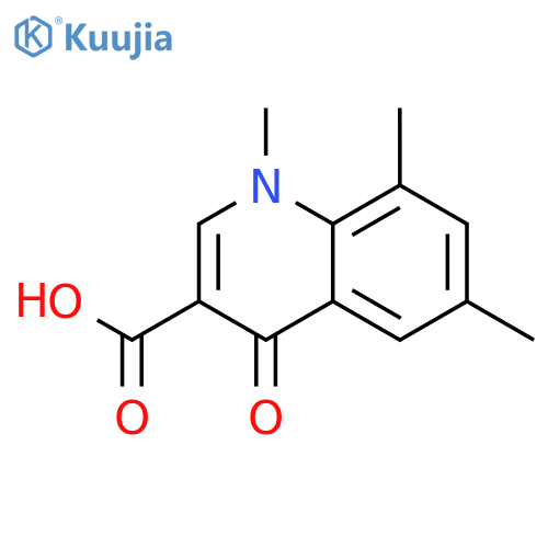 1,6,8-trimethyl-4-oxo-1,4-dihydroquinoline-3-carboxylic acid structure