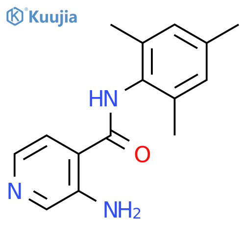 4-Pyridinecarboxamide,3-amino-N-(2,4,6-trimethylphenyl)- structure