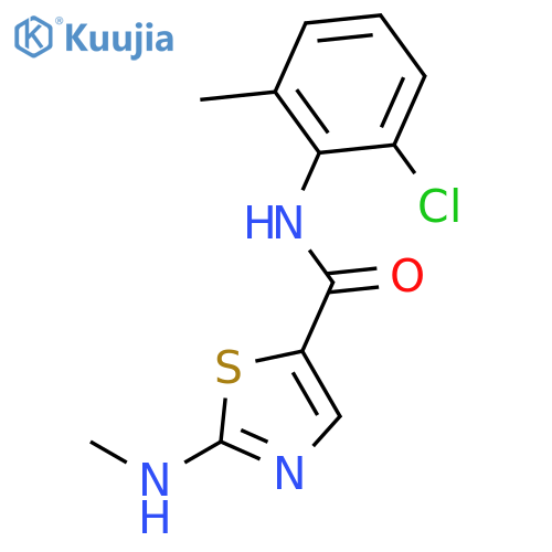 5-Thiazolecarboxamide, N-(2-chloro-6-methylphenyl)-2-(methylamino)- structure