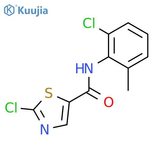2-Chloro-N-(2-chloro-6-methylphenyl)thiazole-5-carboxamide structure