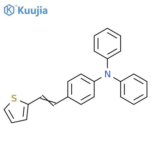Benzenamine, N,N-diphenyl-4-[2-(2-thienyl)ethenyl]- structure