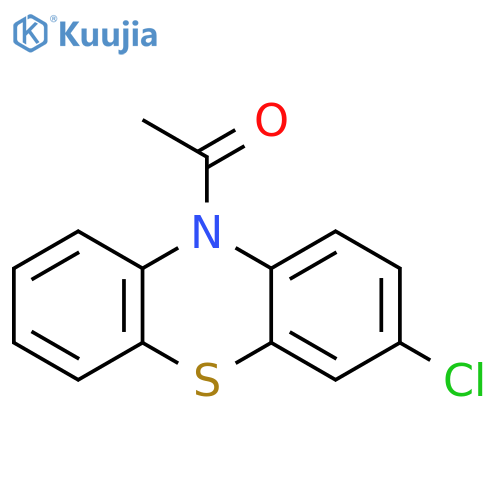 10H-Phenothiazine, 10-acetyl-3-chloro- structure