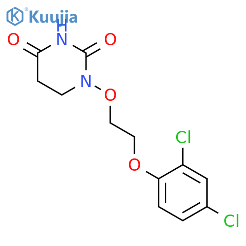 2,4(1H,3H)-Pyrimidinedione,1-[2-(2,4-dichlorophenoxy)ethoxy]dihydro- structure