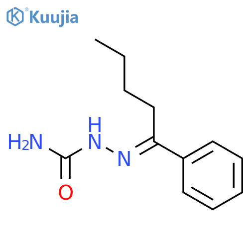 Hydrazinecarboxamide,2-(1-phenylpentylidene)- structure