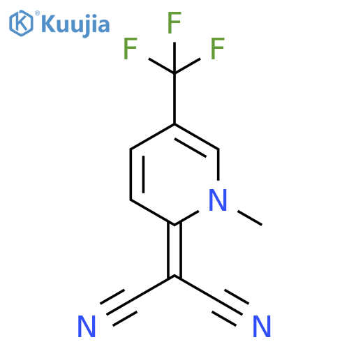 2-1-methyl-5-(trifluoromethyl)-1,2-dihydropyridin-2-ylidenepropanedinitrile structure