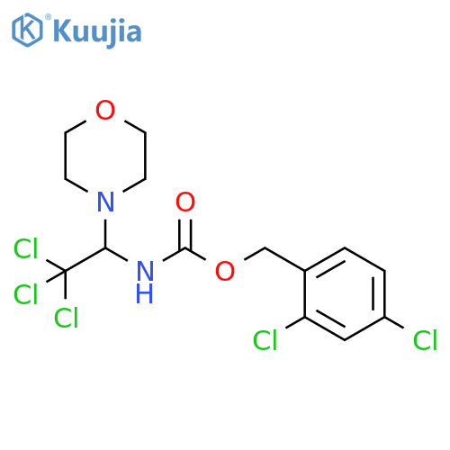(2,4-dichlorophenyl)methyl N-2,2,2-trichloro-1-(morpholin-4-yl)ethylcarbamate structure