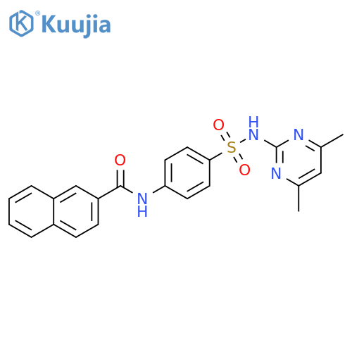 N-{4-(4,6-dimethylpyrimidin-2-yl)sulfamoylphenyl}naphthalene-2-carboxamide structure
