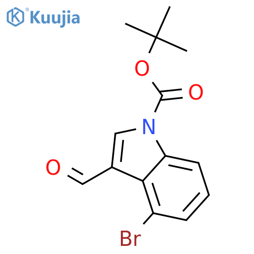1-Boc-4-Bromo-3-formylindole structure