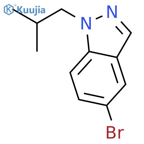 5-bromo-1-(2-methylpropyl)-1H-indazole structure