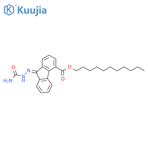 Undecyl 9-(2-carbamoylhydrazono)-9H-fluorene-4-carboxylate structure