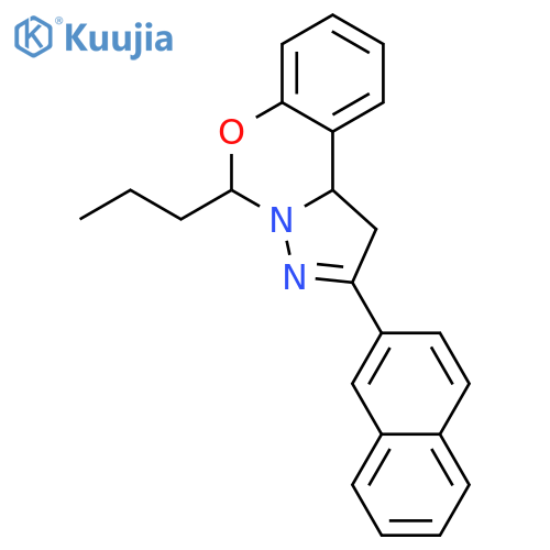 <br>2-(Naphthalen-2-yl)-5-propyl-5,10b-dihydro-1H-benzo[e]pyrazolo[1,5-c][1,3]o xazine structure