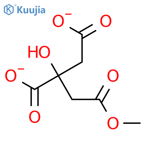 1,2,3-Propanetricarboxylic acid, 2-hydroxy-, monomethyl ester structure