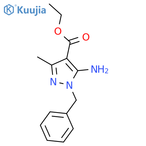 Ethyl 5-amino-1-benzyl-3-methyl-1H-pyrazole-4-carboxylate structure