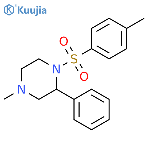 Piperazine, 4-methyl-1-[(4-methylphenyl)sulfonyl]-2-phenyl- structure